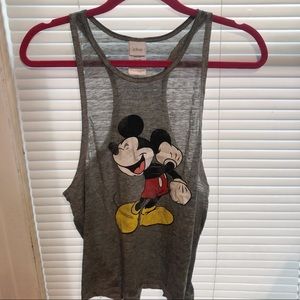Disney Mickey Mouse Grey Tank Top -Small